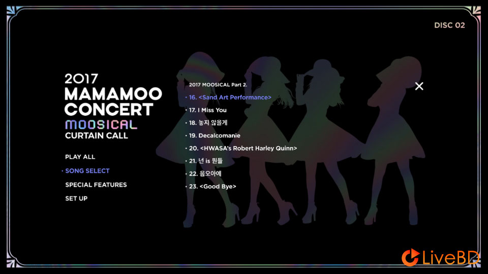 MAMAMOO 2017 MAMAMOO Concert MOOSICAL CurtaIn Call (2BD) (2017) BD蓝光原盘 70.5G_Blu-ray_BDMV_BDISO_3