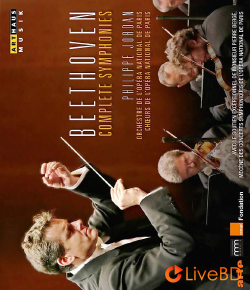 Philippe Jordan & Paris Opera Orchestra – Beethoven Complete Symphonies (3BD) (2016) BD蓝光原盘 60.8G_Blu-ray_BDMV_BDISO_