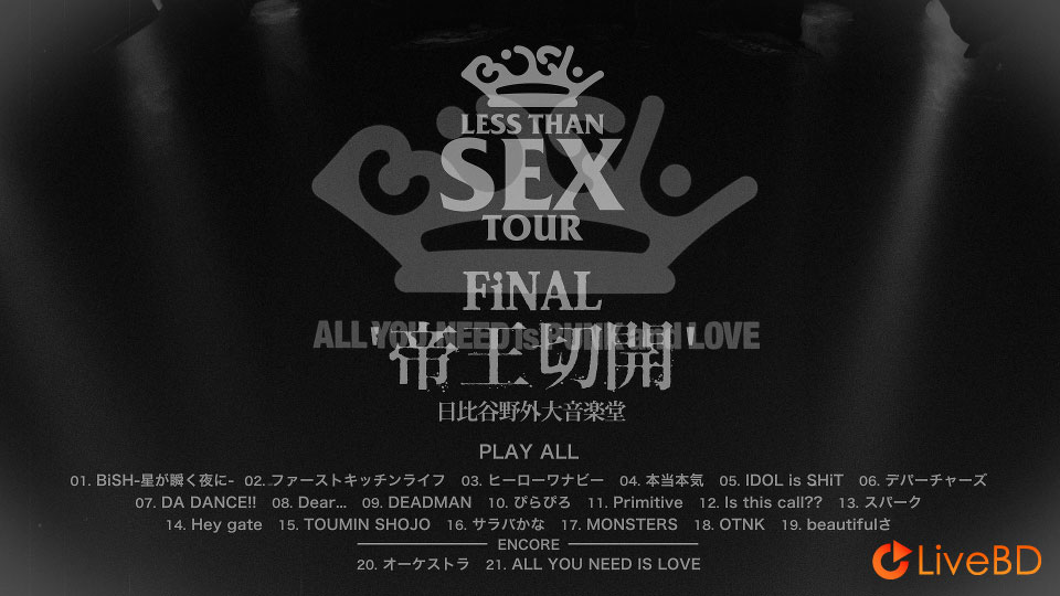 BiSH Less Than SEX TOUR FiNAL 帝王切開 日比谷野外大音楽堂 [初回生産限定盤] (2017) BD蓝光原盘 21.4G_Blu-ray_BDMV_BDISO_1