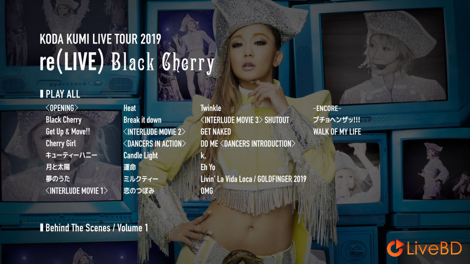 倖田來未 KODA KUMI LIVE TOUR 2019 re(LIVE)～Black Cherry～(2020) BD蓝光原盘 38.1G_Blu-ray_BDMV_BDISO_1