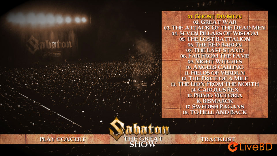 Sabaton – The Great Show / 20th Anniversary Show (2BD) (2021) BD蓝光原盘 43.6G_Blu-ray_BDMV_BDISO_3