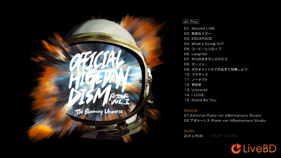 Official髭男dism FC Tour Vol.2 The Blooming Universe ONLINE (2021) BD蓝光原盘 30.5G_Blu-ray_BDMV_BDISO_1