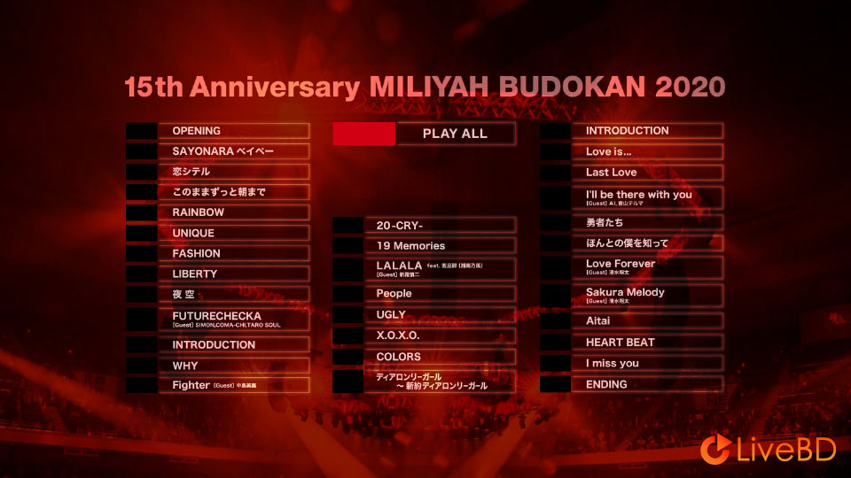 加藤ミリヤ 15th Anniversary MILIYAH BUDOKAN 2020 (2021) BD蓝光原盘 35.6G_Blu-ray_BDMV_BDISO_1