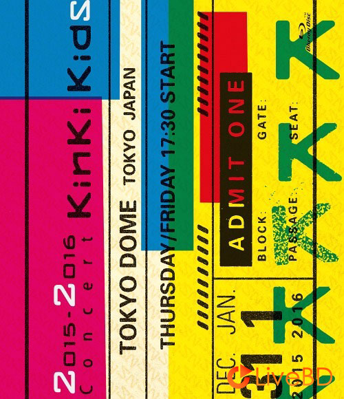 近畿小子 KinKi Kids 2015-2016 Concert KinKi Kids (2BD) (2016) BD蓝光原盘 63.6G_Blu-ray_BDMV_BDISO_