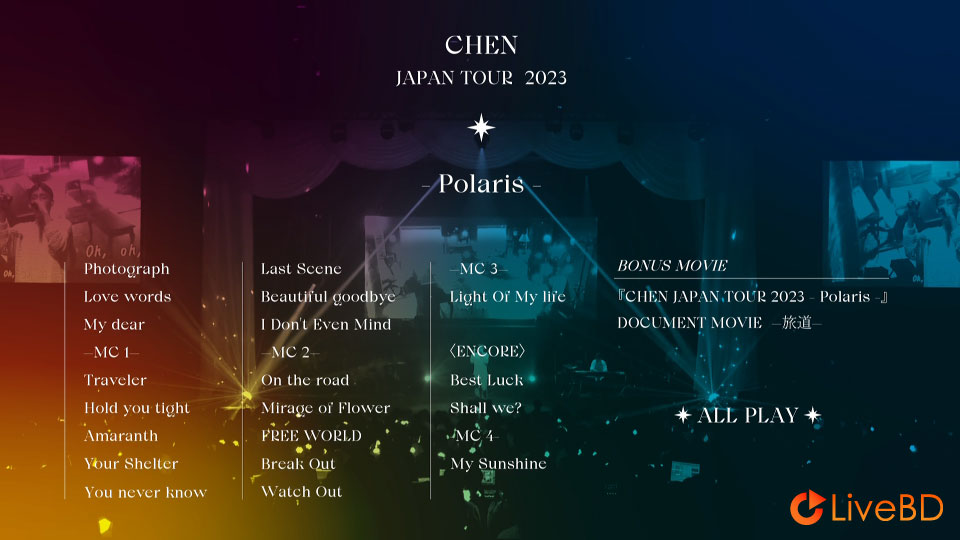 CHEN (EXO) CHEN JAPAN TOUR 2023 Polaris (2024) BD蓝光原盘 43.1G_Blu-ray_BDMV_BDISO_1