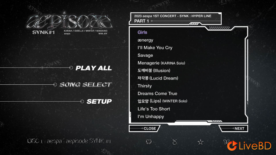 aespa aepisode SYNK#1 [初回限定盤] (4BD) (2025) BD蓝光原盘 126.2G_Blu-ray_BDMV_BDISO_1