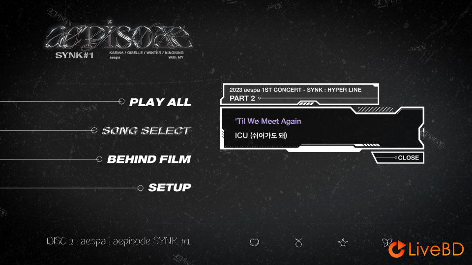aespa aepisode SYNK#1 [初回限定盤] (4BD) (2025) BD蓝光原盘 126.2G_Blu-ray_BDMV_BDISO_3