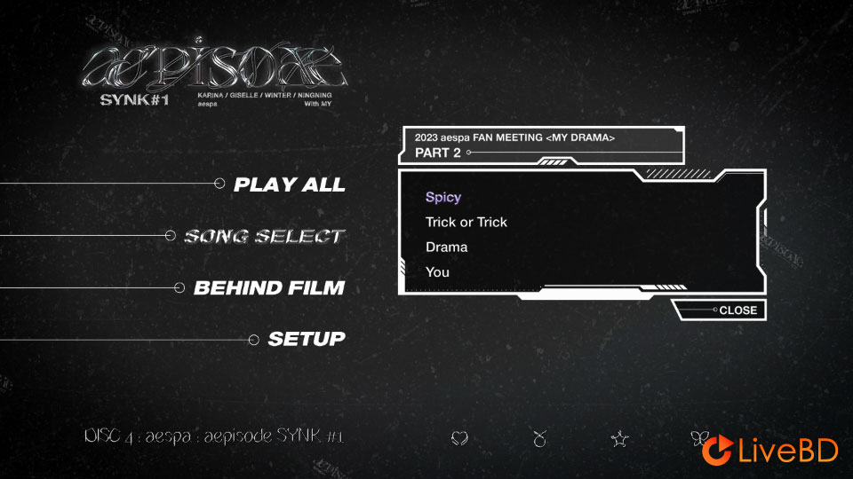 aespa aepisode SYNK#1 [初回限定盤] (4BD) (2025) BD蓝光原盘 126.2G_Blu-ray_BDMV_BDISO_7